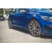 Накладки сплиттеры на пороги на VW Golf VII R / GTI рестайл